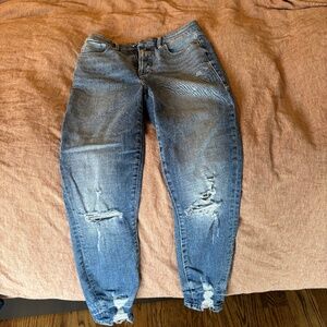 GOOD AMERICAN GOOD WAIST CROP CHEW HEM